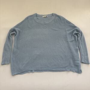 Miracle USA Knit Sweater Blue Womens Size S/M Oversized Baggy Boho Cottagecore